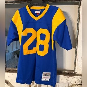 MITCHELL & NESS - NFL LEGACY THROWBACKS JERSEY RAMS 1999 MARSHALL FAULK #28 L/44